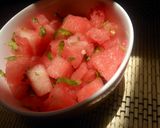 A picture of step 3 of Water Melon Salad.