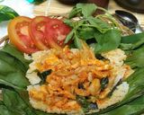 Foto langkah ke 7 dari resep Nasi Bakar Pedas Ayam Jamur.