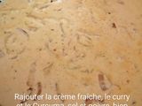 Lotte à la crème safranée et curry