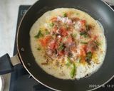 A picture of step 3 of Veggie butter omelette.