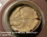 Foto del paso 4 de la receta Hamburguesa XXL rellena de queso, con tomate y huevo