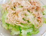 Hình bước làm 2 của món Khổ qua ăn kèm chà bông