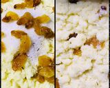 A picture of step 1 of Mawa puri.