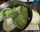 Foto del paso 1 de la receta: Gratinado de batatas, berenjenas y repollo dorado