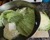 Foto del paso 1 de la receta: Gratinado de batatas, berenjenas y repollo dorado