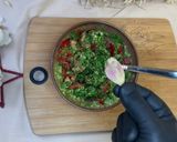 A picture of step 2 of Bruschetta with Guacamole and Salmon.