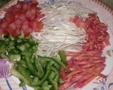 A picture of step 1 of Zinger Shawarma.