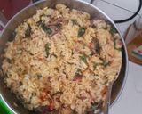 A picture of step 3 of Concoction vegetable rice.