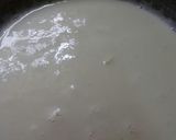 A picture of step 2 of Mahalabia the Arabian desserts.