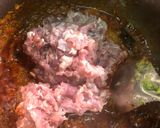 A picture of step 4 of Keema matar masala.