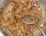 A picture of step 4 of Kaleji karahi.