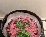 A picture of step 8 of Beetroot Rice.