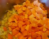 A picture of step 5 of Sweet potato and lentil soup.