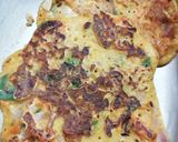 A picture of step 1 of Eggless Omelette.