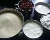 A picture of step 1 of Leftover Malai Suji Cake.