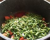 A picture of step 3 of Ringan Choli nu shaak.