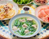 Hình bước làm 4 của món Canh Rau Bồ Ngót Nấu Giò Sống