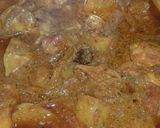 A picture of step 3 of Kache gosht ki biryani.