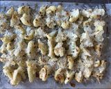 A picture of step 3 of Roasted Cauliflower with Crispy Parmesan.