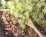 Une image de l'étape 3 de Gratin chayote (ou chouchou) patate douce bacon.