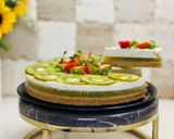 عکس مرحله 1 از دستور چیز کیک کیوی