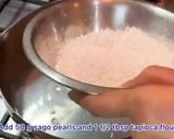 A picture of step 2 of Coconut and berries pudding with sago tapioca balls.