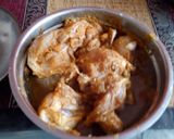 A picture of step 1 of Chicken kosha curry.