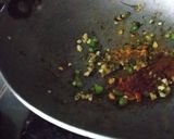 A picture of step 6 of BhindiBhurji.
