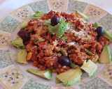 Foto del paso 4 de la receta: Lentejas con salsa boloñesa, jamón y verduritas