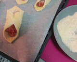 Foto del paso 3 de la receta: Pestiños salados de pan de molde con bacon y queso