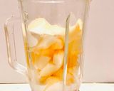 A picture of step 1 of Sweet Melon Milkshake.