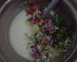 A picture of step 5 of Suji ka cheela.