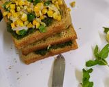 A picture of step 2 of Corn cheese sandwich.