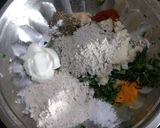 A picture of step 2 of Bajra methi puri.