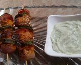 A picture of step 2 of Chicken shashlik stick.