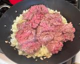 A picture of step 3 of Filipino Beef Giniling.