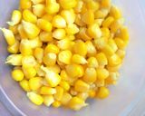 Hình bước làm 1 của món Trứng chiên bắp, đậu đũa