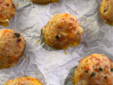 Cheesy Ham & Rice Balls
