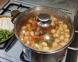 รูปขั้นตอนการทำที่ 8 ของ ขนมจีนแกงป่ากองทัพไก่