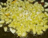Foto del paso 4 de la receta: Spaguetini con ajoaceite, cayenas y tocineta