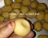 A picture of step 2 of Nankhatai cookies.