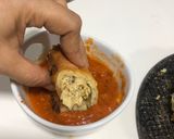 Foto del paso 13 de la receta: Pan relleno de pollo y champiñones y salsa pomodoro