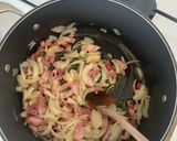 Une image de l'étape 3 de Risotto aux asperges & lardon fumé au parmesan.