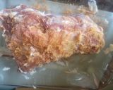 A picture of step 1 of Wagyu Tallowed Seasoned Beef Tri-tip.