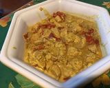 Une image de l'étape 12 de Poulet curry coco poivrons rouges.