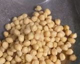 A picture of step 1 of Chole with smily puri.