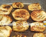 A picture of step 3 of Eggplant Skewers (Spiedini di Melanzane) in the Air Fryer.