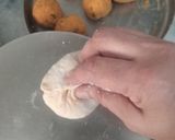 A picture of step 5 of Aloo Kulcha (no yeast).