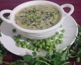 A picture of step 4 of Methi Malai Matar.
