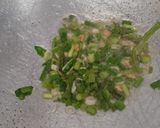 A picture of step 3 of Garlic Palak Pulao From Left Over Rice.